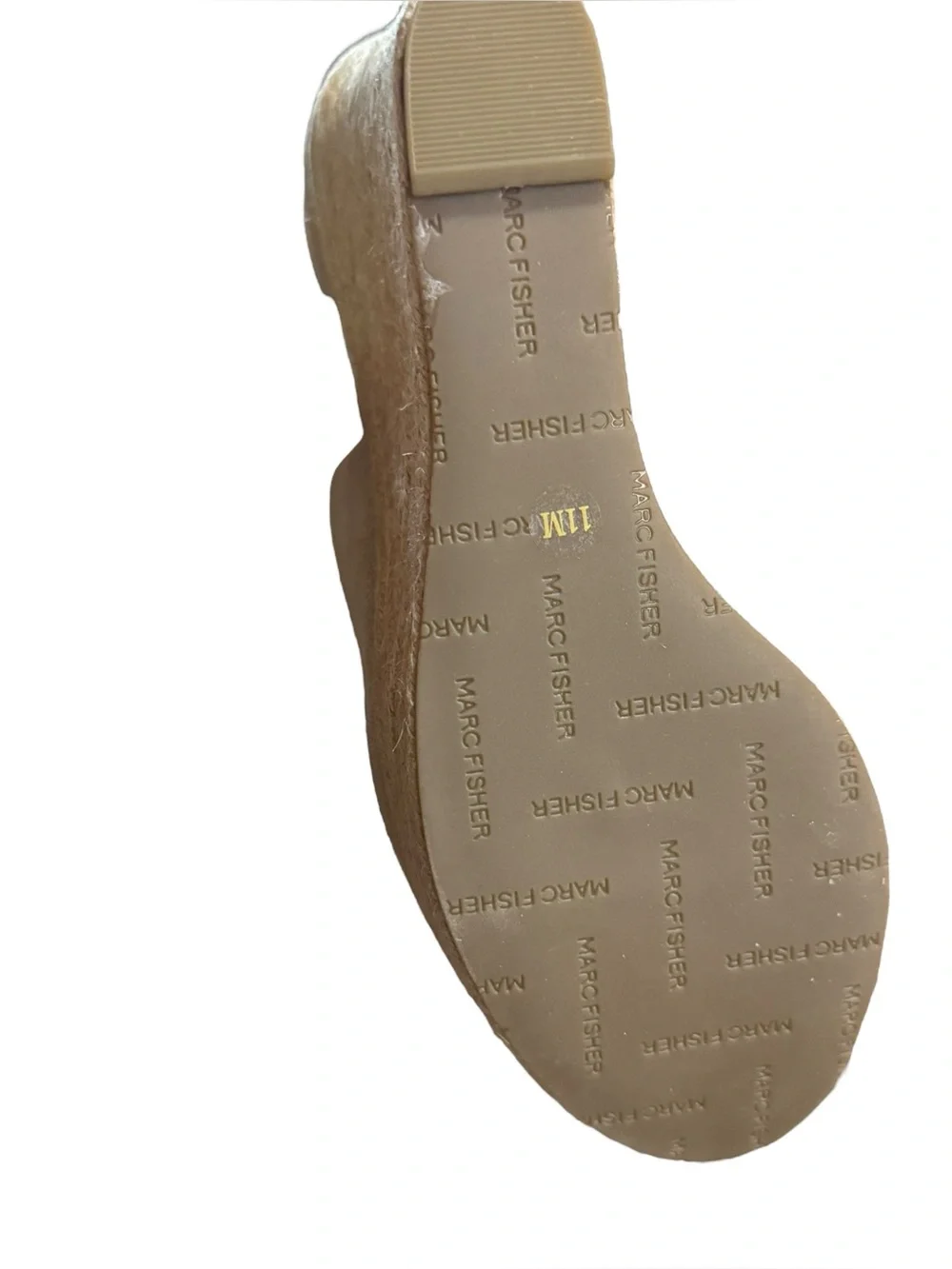 Marc Fisher Nelly Suede Espadrille Wedge Sandal Sz 11 NWOB